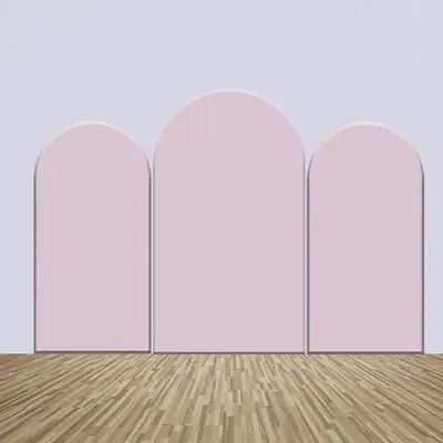 Dusty Pink Theme Decor Solid Color Arch Backdrop Kit - Aperturee