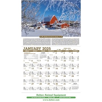 100 Custom Scenic Almanac - Weather Forecasts & Moon Phases