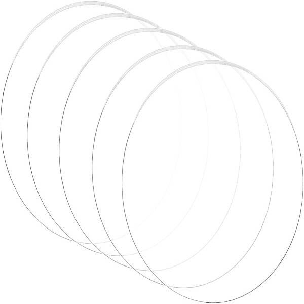 BENECREAT 5PCS 6 Inch Clear Acrylic Sheet Round Circle Dis Acrylic Sheet for Decoration