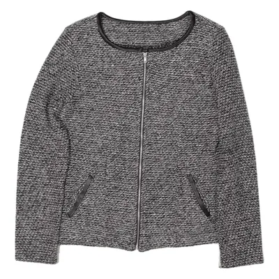 Knit Jacket Grey Womens M