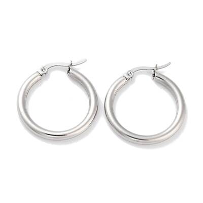 Non-Tarnish Ring 304 Stainless Steel Hoop Earrings for Women Men