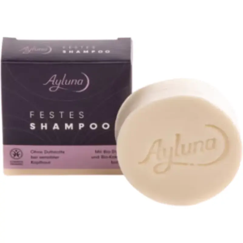 Ayluna Solid Shampoo - Organic Shea Butter and Cocoa 60 g
