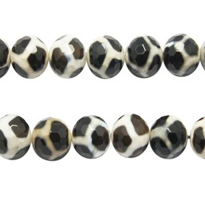 Tibetan Style Turtle Back Pattern dZi Beads