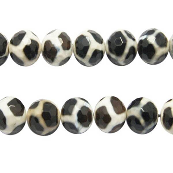 Tibetan Style Turtle Back Pattern dZi Beads