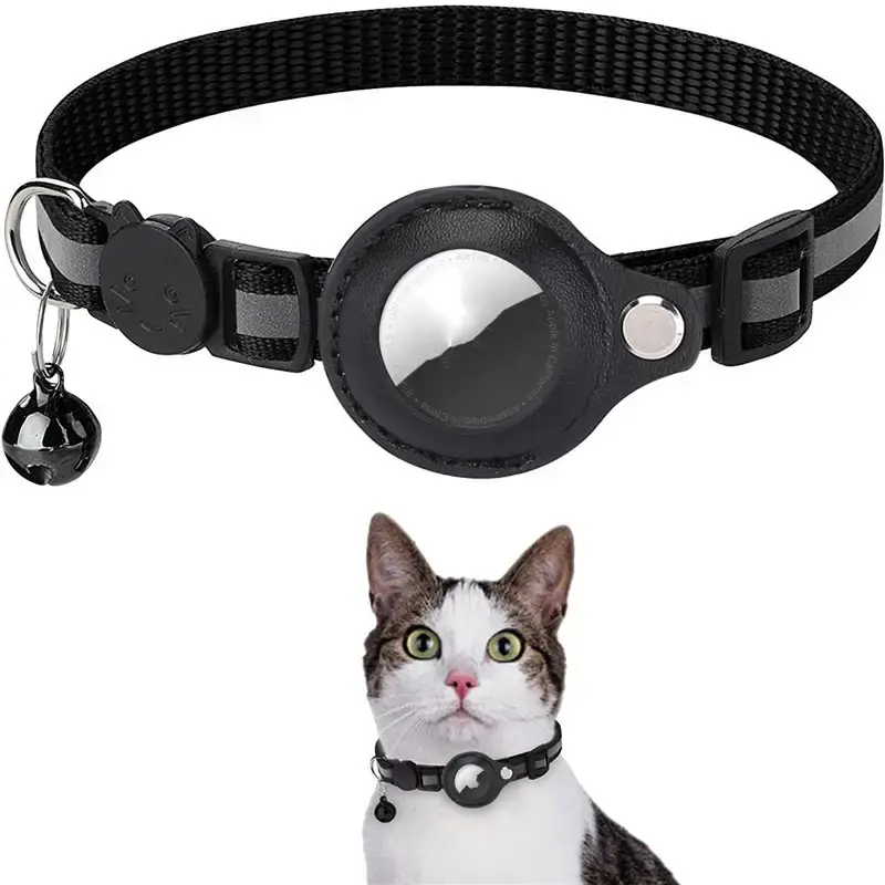 Waterproof, Reflective Cat Collar Holder Case For Airtag, Protective Cover Cat Dog Kitten Puppy Nylon Collar