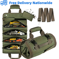[Heavy Duty] Tool Bag | Rollable | Heavy Duty | 2 Removable Zipper Bags | Portable | For Electricians And Mechanics | Father'...