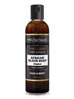 It's Pure Natural Liquid African Black Soap Bars Original Raw Soap 8oz for Face & Body Body Care Body Wash