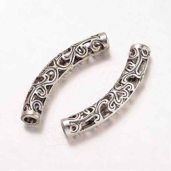 Tibetan Style Alloy Tube Beads