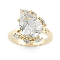 【1146】Jorrio 4ct Pear Cut Grace Fashion Affordable Ring, Perfect Engagement Ring or Gift, Sparkling Luxury for Special Oc...