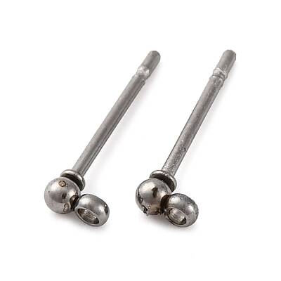 304 Stainless Steel Ball Post Stud Earring Findings