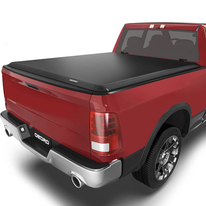 OEDRO 5.6FT Soft Roll Up Truck Bed Tonneau Cover for 2019-2025 Dodge Ram 1500 New Body Style Without Rambox