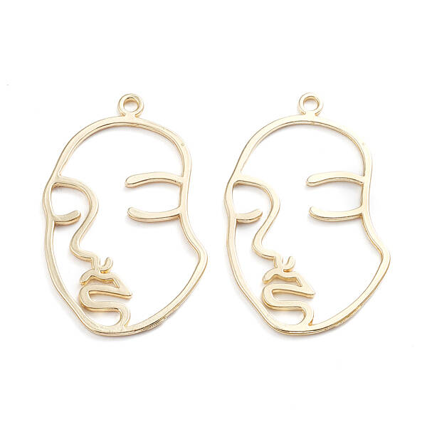 Alloy Open Back Bezel Pendants