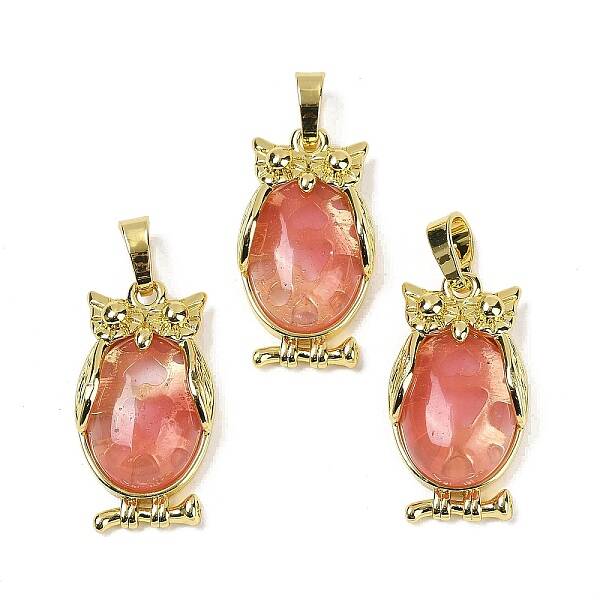 Cherry Quartz Glass Pendant