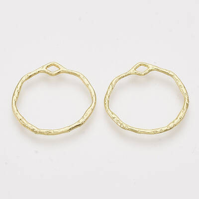 Alloy Open Back Bezel Pendants