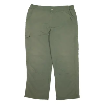 K-TEC Trousers Green Loose Straight Nylon Womens W36 L26