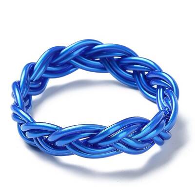 Plastic Cord Braided Stretch Bracelets