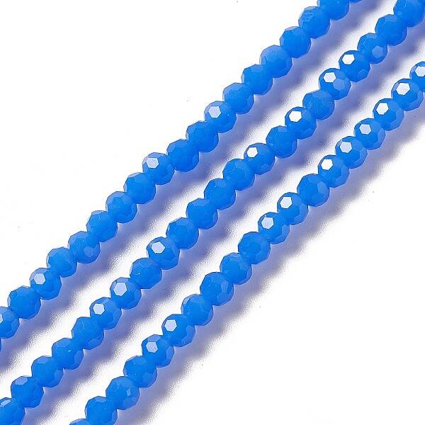 Faceted(32 Facets) Glass Beads Strands