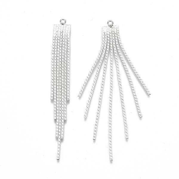 Brass Chain Tassel Big Pendants