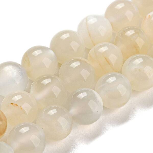 Natural White Moonstone Beads Strands