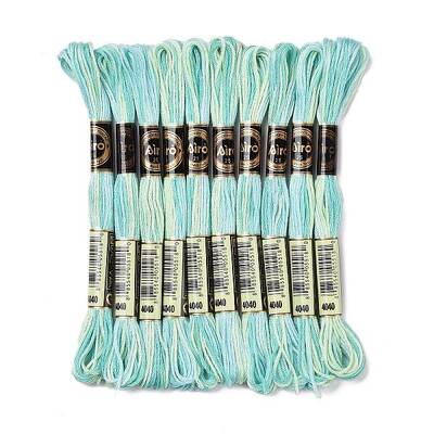 10 Skeins 6-Ply Polyester Embroidery Floss