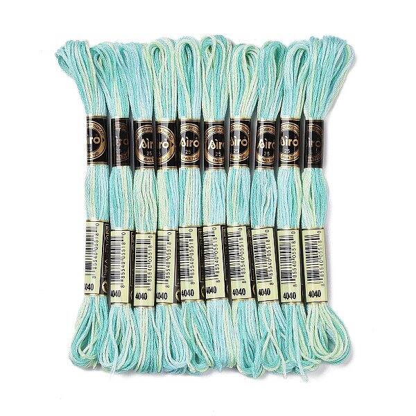10 Skeins 6-Ply Polyester Embroidery Floss