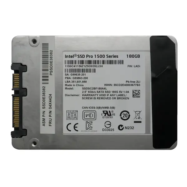 SSD0E38382 Intel 520 Series 180GB MLC SATA 6GB/s (AES-128) 2.5-Inch Internal Solid State Drive