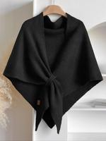 Women's Solid Color Shawl, Casual Versatile Scarf for All Seasons, Fashion Accessories for Women & Girls