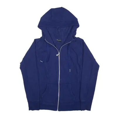 CHAMPION Hoodie Blue Full Zip Womens S