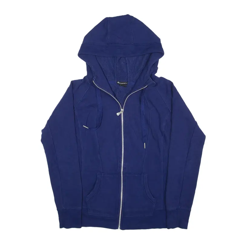 CHAMPION Hoodie Blue Full Zip Womens S