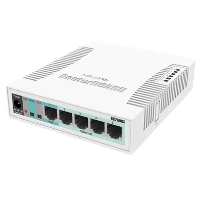 Mikrotik RB260GS | 5-Ports Gigabit Ethernet Smart Switch