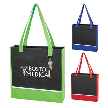 150 Promotional Non-Woven Accent Tote Bag - Water Resistant