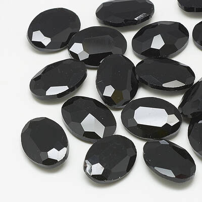 Pointed Back Glass Rhinestone Cabochons