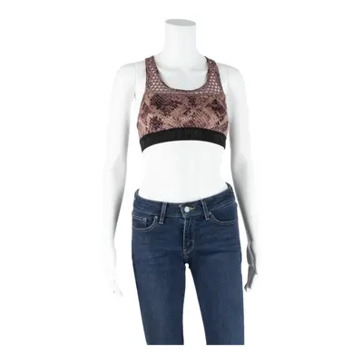 VICTORIA'S SECRET PINK Womens Sports Vest Pink Sleeveless Animal Print S