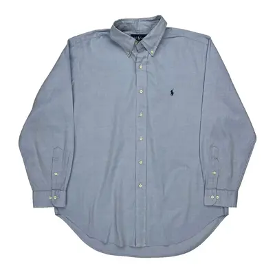 Classic Fit Ralph Lauren Shirt - XL Blue Cotton