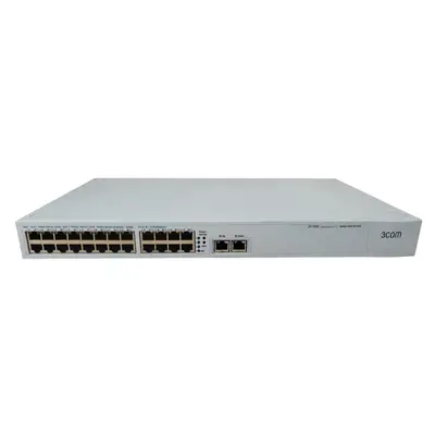 3Com 1730-010-050-1.00 | SuperStack 3 4200 Series 24 x Ports 10/100Base-T + 2 x Ports 10/100/1000Base-T Layer 2 Managed 1U Ra...