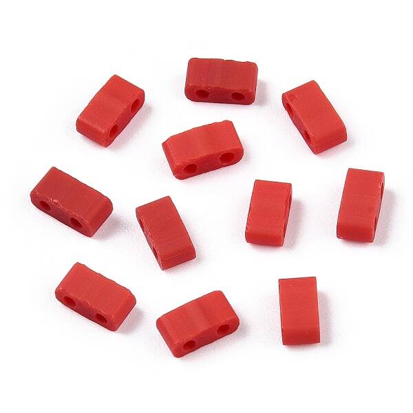 2-Hole Opaque Glass Seed Beads