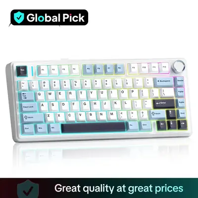 AULA F75 Mechanical Keyboard, RGB Backlight Gaming Keyboard, Durable Ergonomic & Colorful Design Keyboard for Office & Home, ...