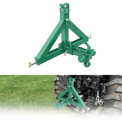 Garvee 3 Point Hitch Receiver for Category 1 Tractor, 2 Receiver, Heavy Duty Trailer Hitch, Forged Steel, Rust-Resistant, Qu...