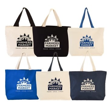 100 Promotional 11.5 oz Hillsboro Canvas Tote - Cotton & Durable