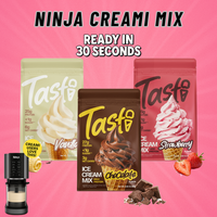 Tasti Protein Ice Cream Mix – Just Add Milk & Toss in Your Ninja Creami. 25g+ Protein, Low Sugar, No Junk. Vanilla, Chocola...