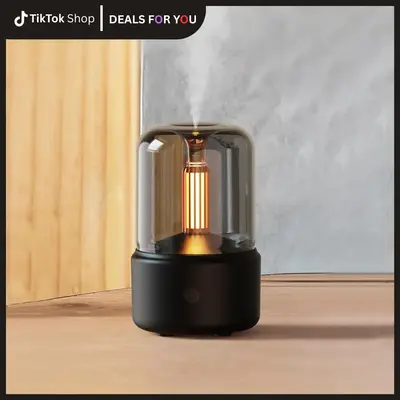 Hello Glow Essential Oil Diffuser - Ultrasonic Aromatherapy Diffuser with Auto Shut-Off, Cool Mist Humidifier with Warm Light...