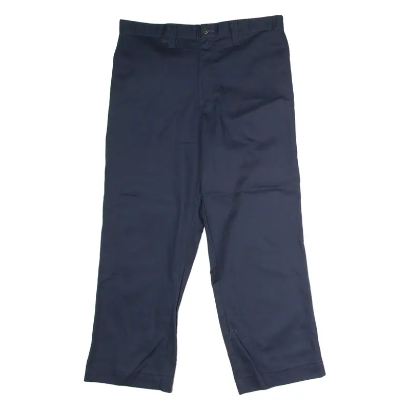 DICKIES Workwear Mens Twill Trousers Blue Regular Straight W34 L28
