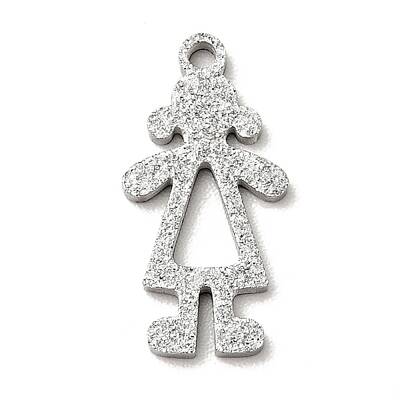 Non-Tarnish 304 Stainless Steel Textured Pendants