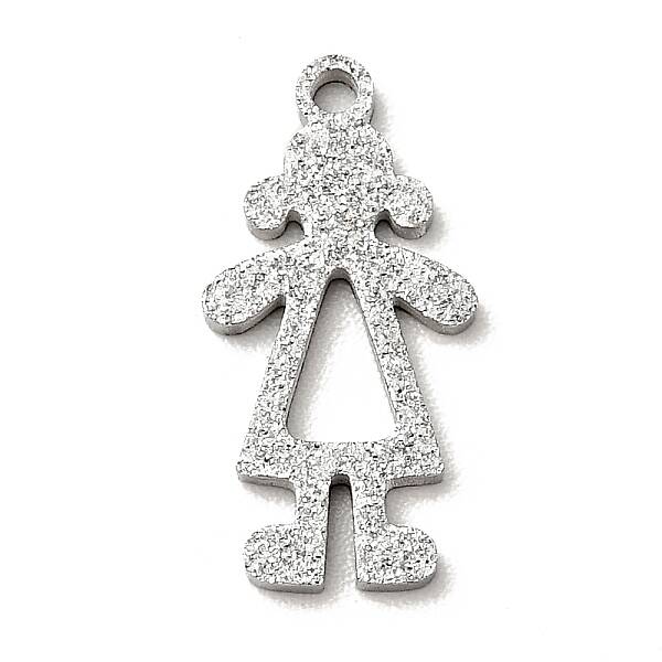Non-Tarnish 304 Stainless Steel Textured Pendants