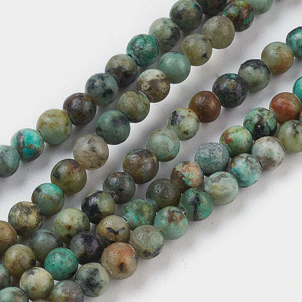Natural African Turquoise(Jasper) Bead Strands