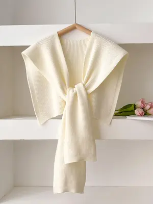 Solid Color Scarf, Casual Versatile Shawl for Women & Girls, Fashion Accessories for Daily Wear, Chic Trendy All-match & Exqu...