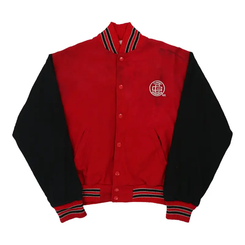 Colegio Guasave Aire Varsity Jacket - Small Red Wool Blend