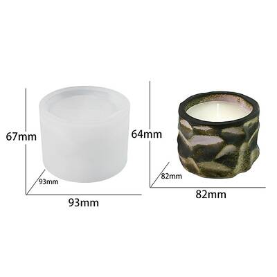 Food Grade Irregular Column DIY Silicone Candle Molds