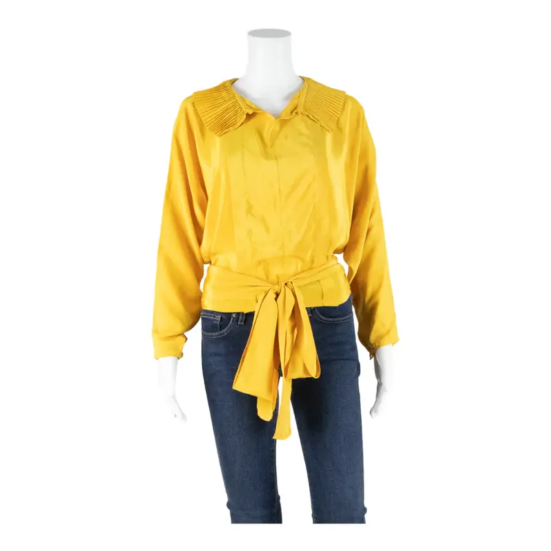 Womens Top Yellow Long Sleeve M
