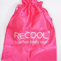 Recool Random One Pcs Smooth Satin Bags with Drawstring for Wig Organiser